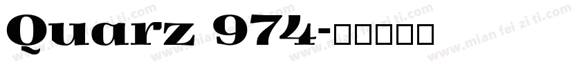 Quarz 974字体转换